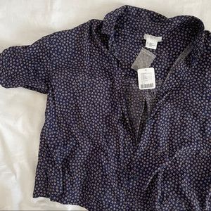 Urban outfitters cropped button up